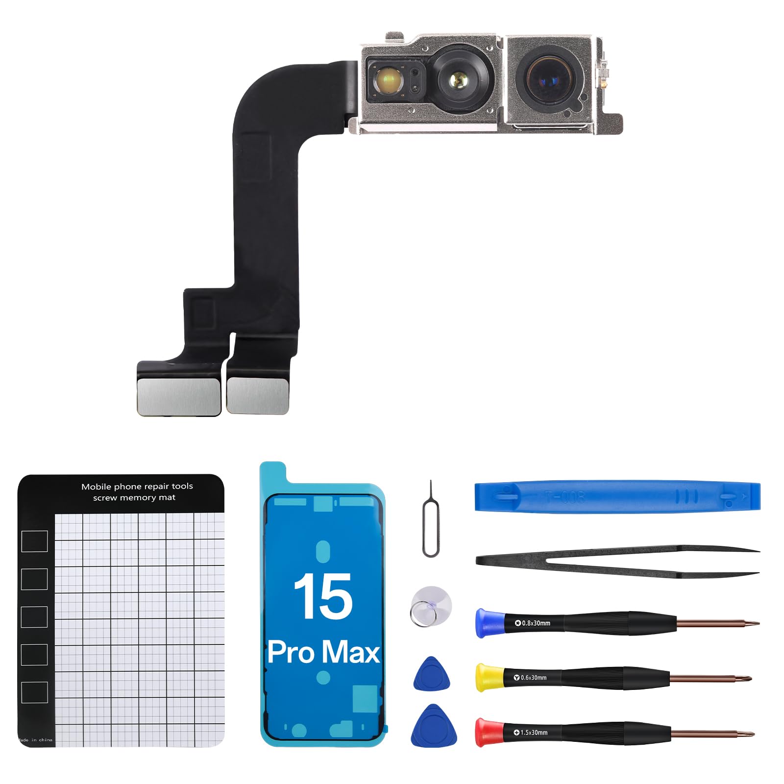 Amazon.com: CYKJGS for iPhone 15 Pro Max Front Camera Replacement